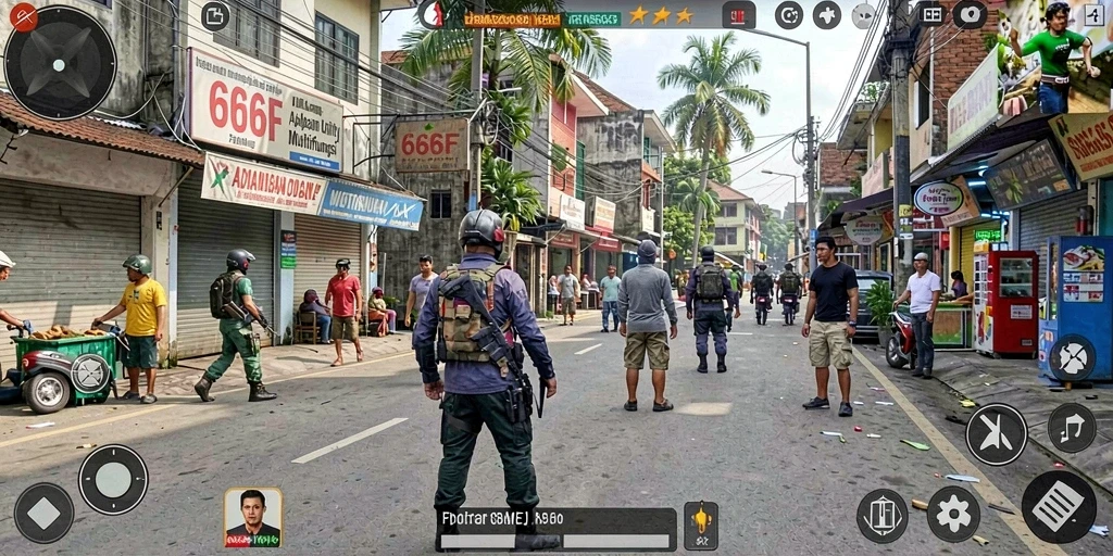 Tampilan utama 666F dengan fitur utilitas lengkap.