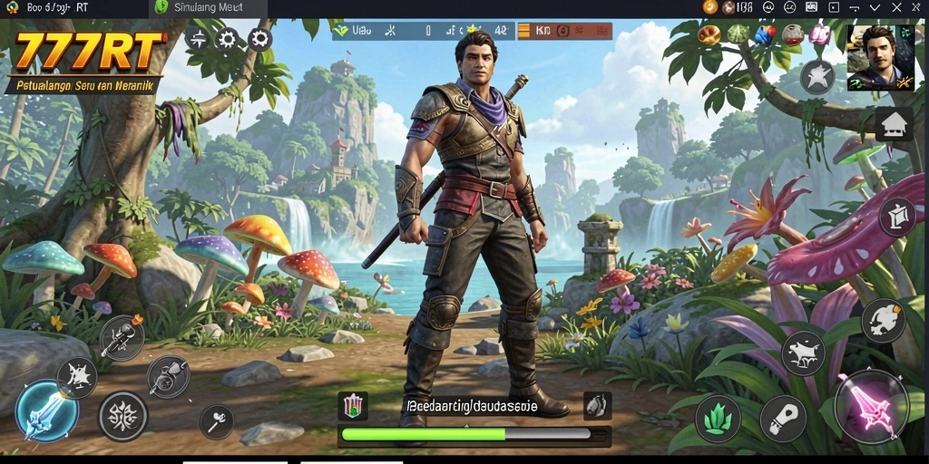 Screenshot gameplay 777RT menunjukkan suasana petualangan yang menegangkan.