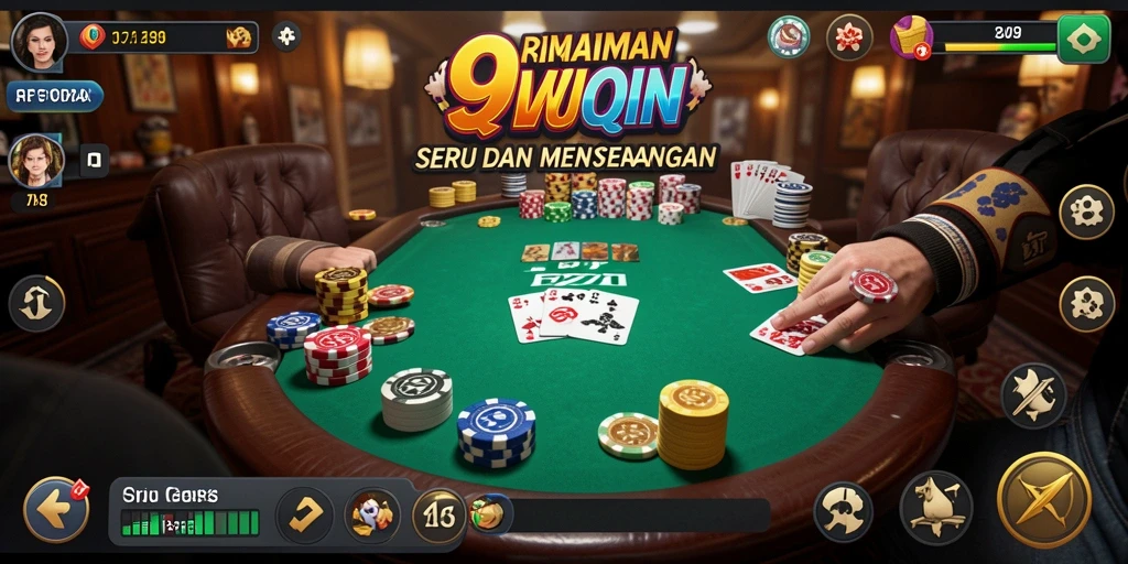 Screenshot utama memperlihatkan gameplay QiuQiu yang menyenangkan.