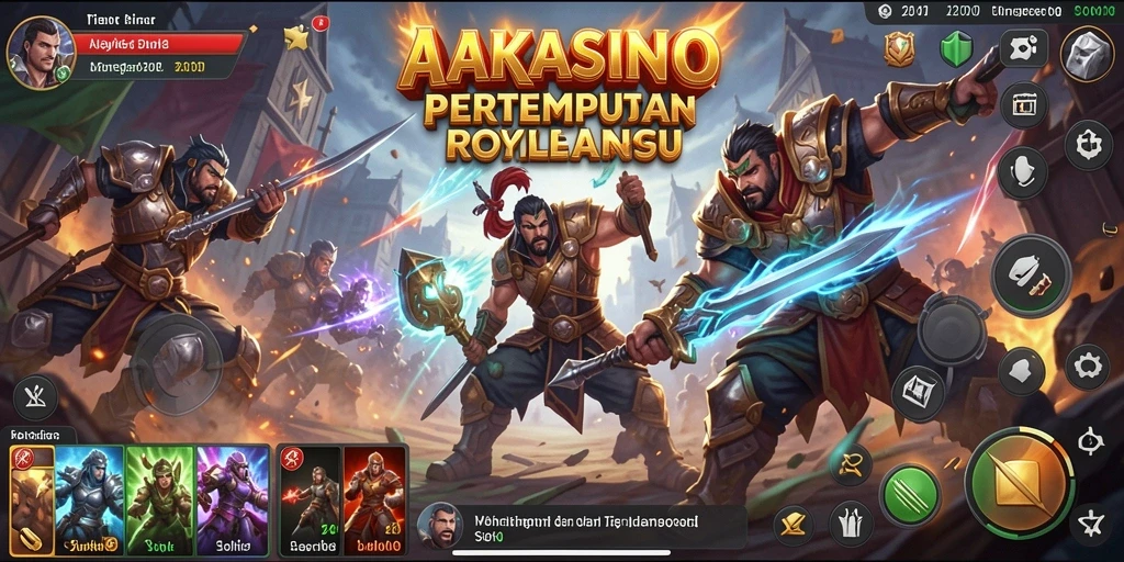 Gameplay AAKASINO yang seru dan menegangkan dalam Battle Royale.