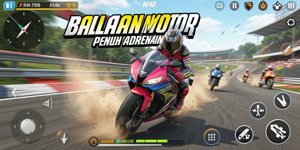 Tampilan akhir balapan motor yang seru dari AFAF.