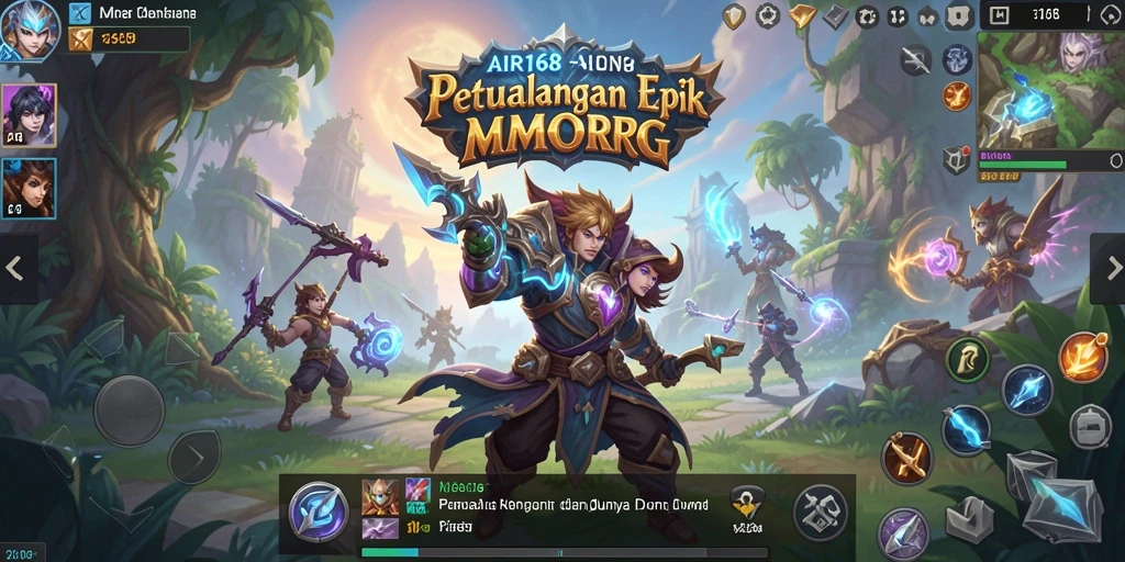 Gameplay menakjubkan dari AIR168 dalam dunia MMORPG.