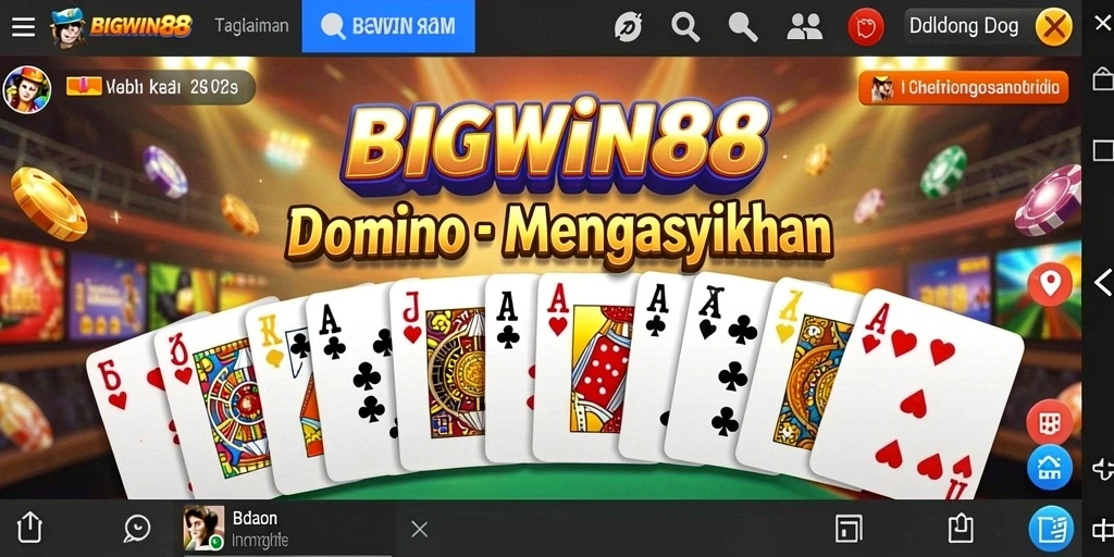 Tangkapan layar gameplay seru BIGWIN88 dalam permainan Domino.