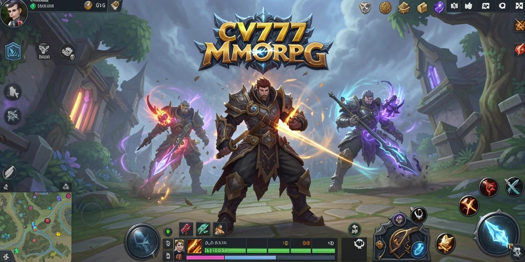 Tampilan gameplay CV777 yang mengesankan dalam pertempuran MMORPG.