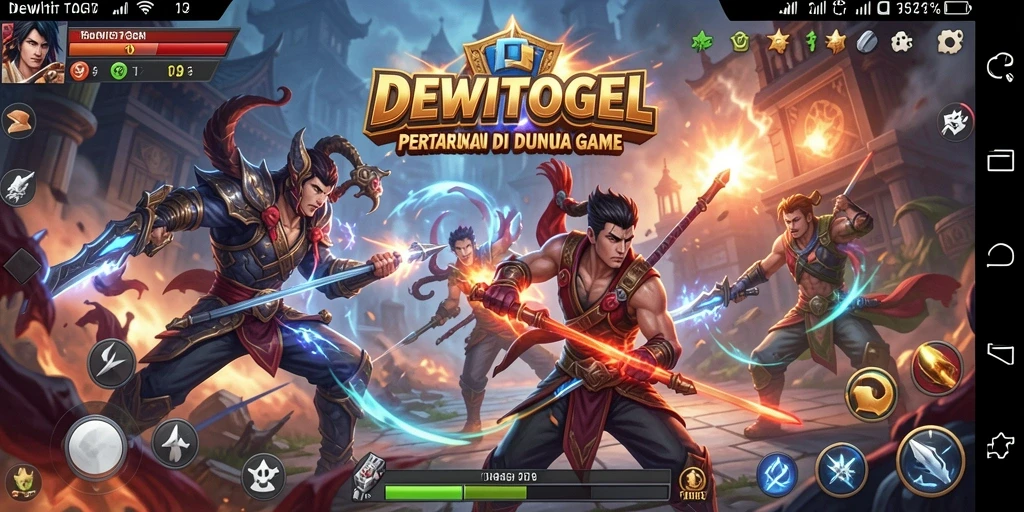 Tampilan aksi menarik dari gameplay DEWITOGEL yang memukau.