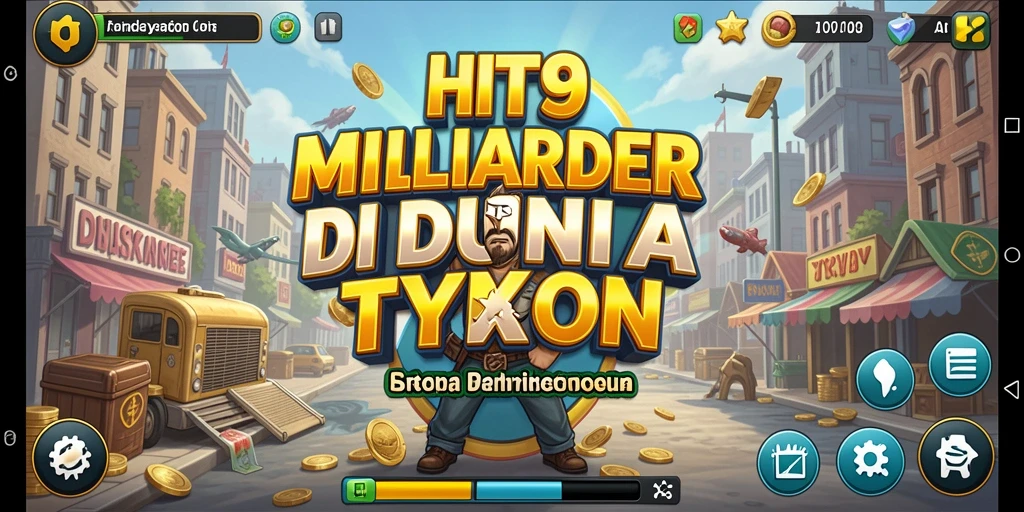 Tangkapan layar gameplay <strong>HIT9</strong> yang menampilkan berbagai strategi bisnis.