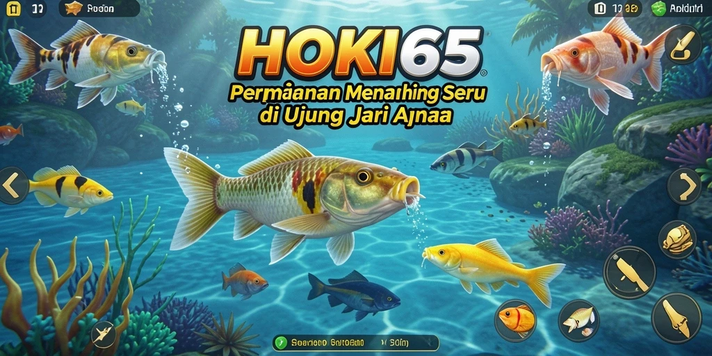 Gameplay seru HOKI65 dengan momen memancing yang mendebarkan.