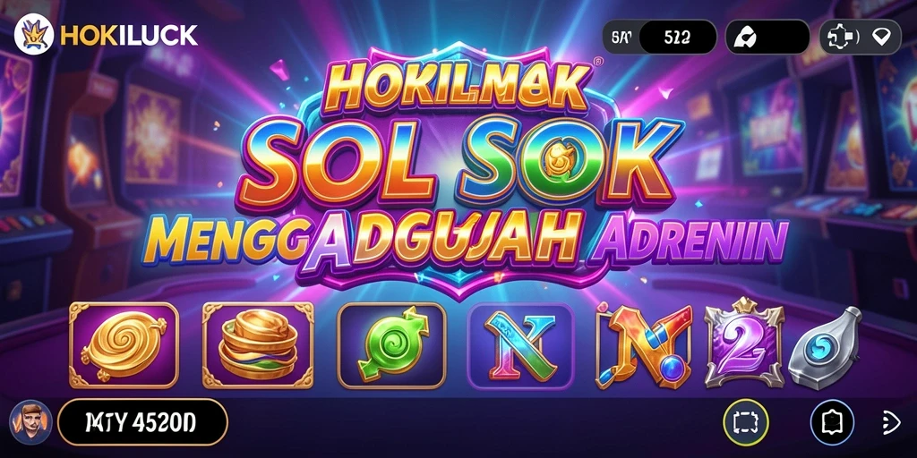 Screenshot HOKILUCK menampilkan gameplay slot yang mendebarkan dan interaktif.