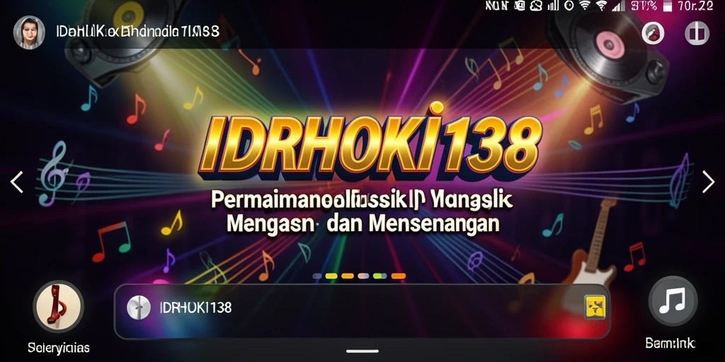 Tampilan gameplay seru dengan berbagai tantangan musik.