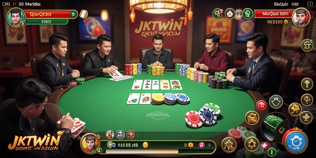 Tampilan gameplay QiuQiu yang menarik dan interaktif.