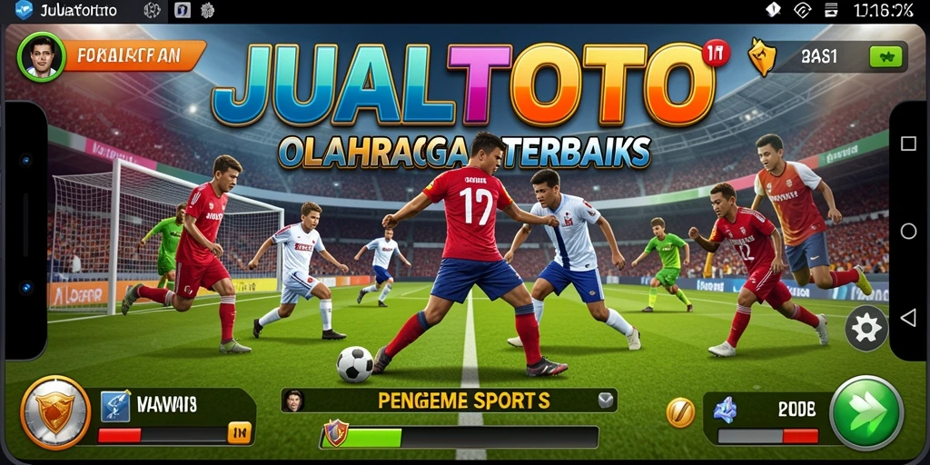 Screenshot gameplay menarik dari JUALTOTO yang menunjukkan aksi olahraga.