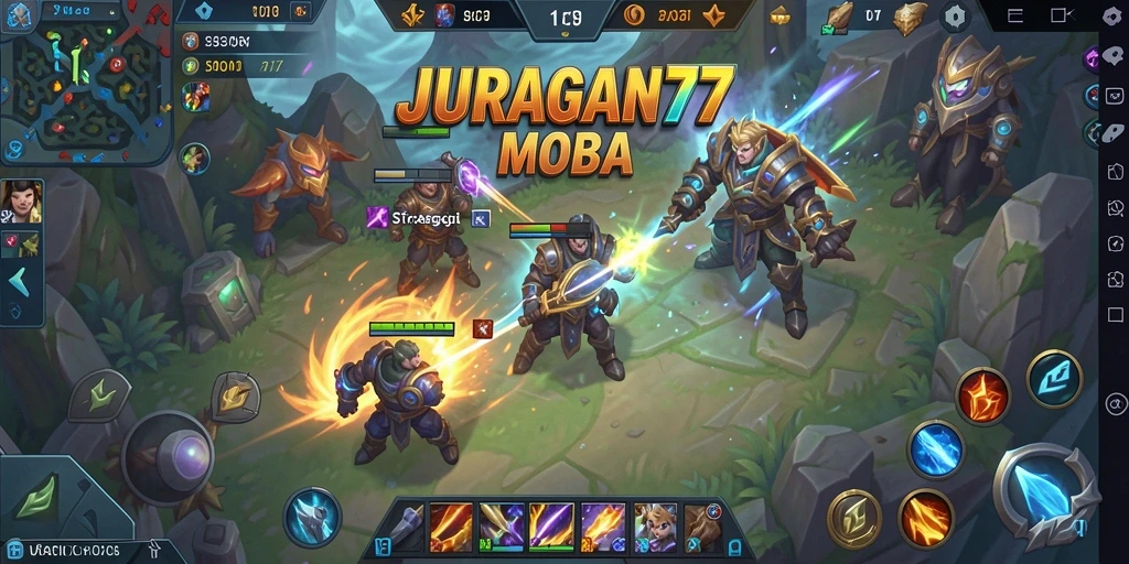 Tangkapan layar dari gameplay seru di <strong>JURAGAN77</strong> yang menunjukkan pertarungan tim.