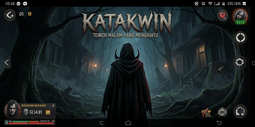 Screenshot KATAKWIN menampilkan karakter yang terjebak dalam teror malam.