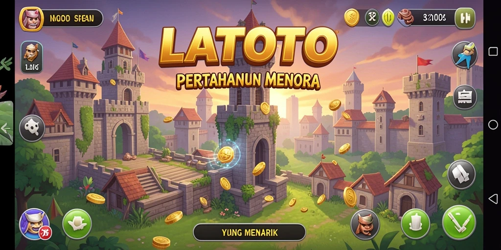Menampilkan gameplay menarik dari LATOTO dalam pertahanan menara yang seru.