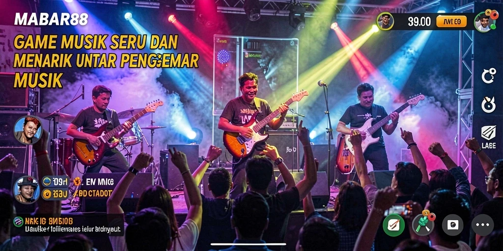 Tampilan gameplay menarik dari MABAR88 yang penuh dengan musik.