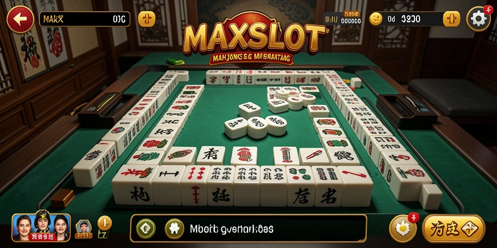 Tampilan gameplay seru dalam MAXSLOT Mahjong.