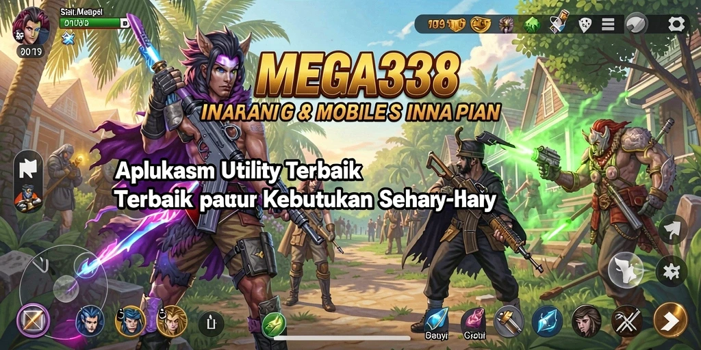 Tampilan antarmuka MEGA338 yang sederhana dan fungsional.