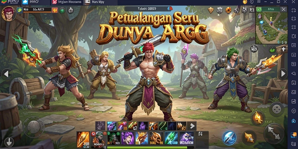 Tampilan aksinya yang mendebarkan dalam permainan ARPG.