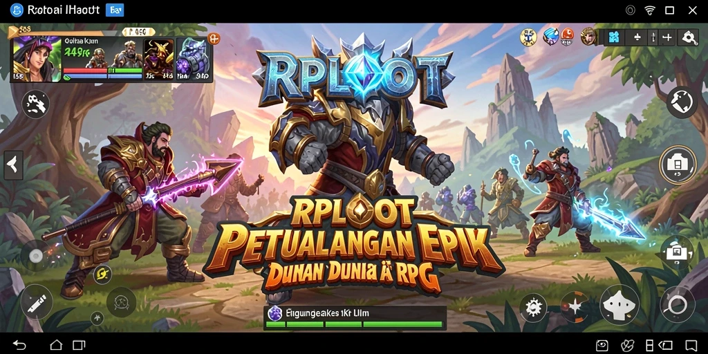Screenshot RPLOOT menampilkan aksi pertempuran yang intens dan grafis yang memukau.