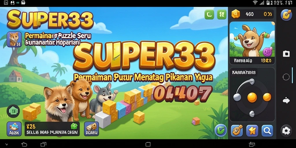 Gim puzzle SUPER33 dengan tantangan yang menarik dan menantang.