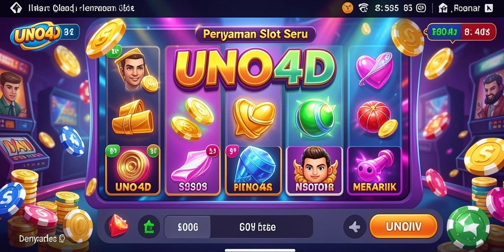 Tangkapan layar gameplay slot yang menunjukkan fitur menarik dari UNO4D.