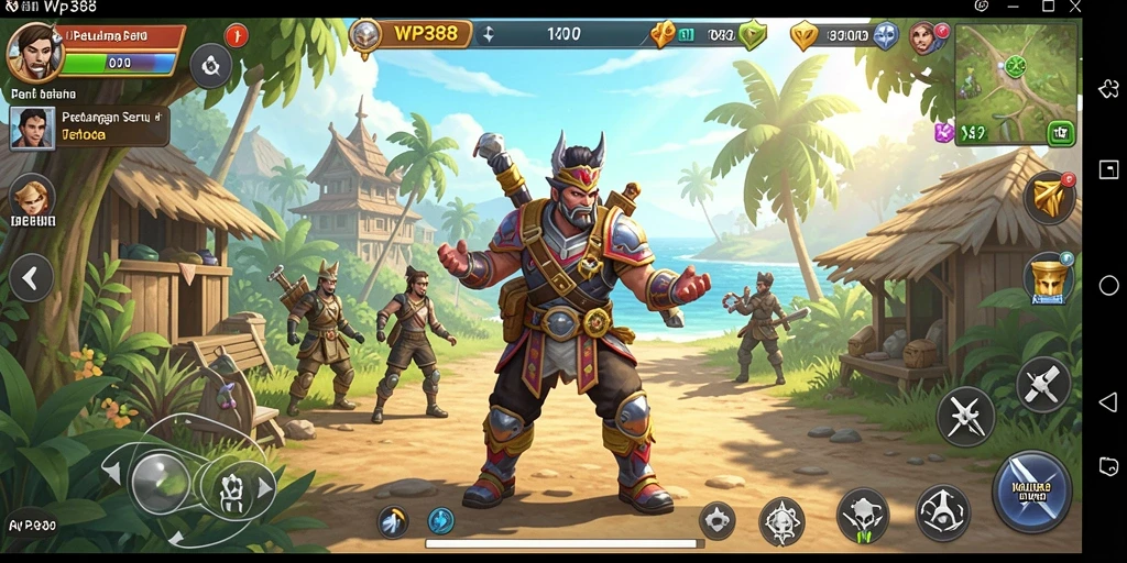 Gameplay menarik dari WP888 dalam dunia terbuka yang luas.
