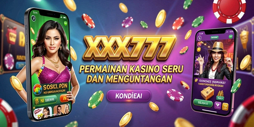 Screenshot utama XXX777 menampilkan aksi seru permainan Kasino.